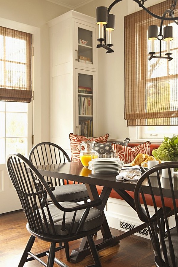 Breakfast Nook furniture los-angeles-traditional-dining-room-breakfast-nook-with-chandelier-and-dark-wooden-dining-furniture-set