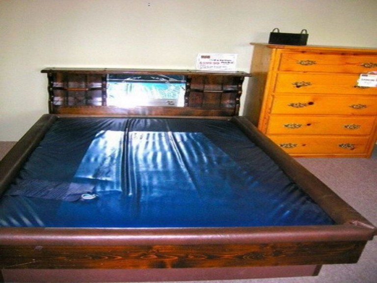 queen waterbed frame mattress liner and heater