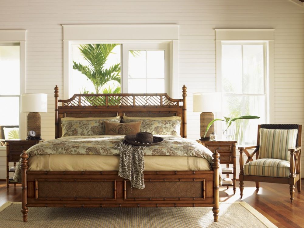 rattan bedroom furniture tropical