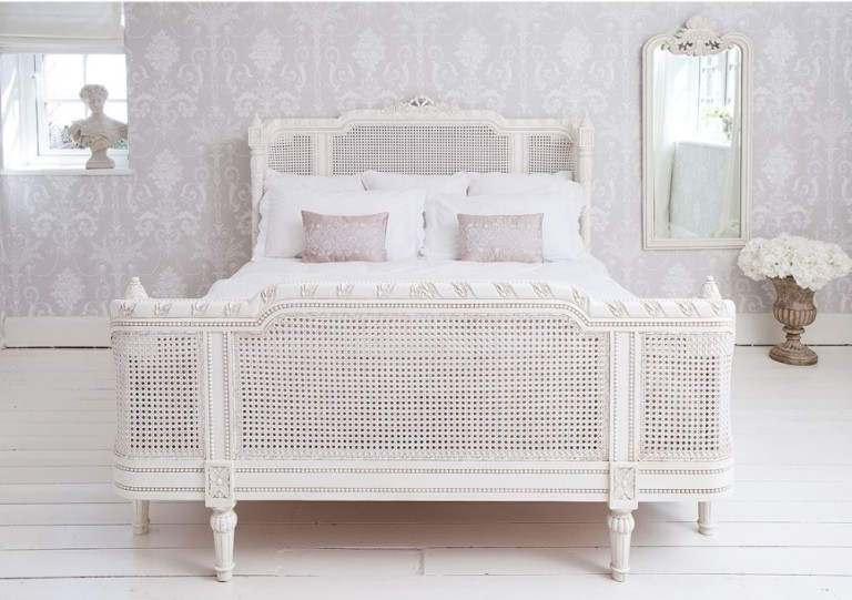 wicker bedroom white furniture